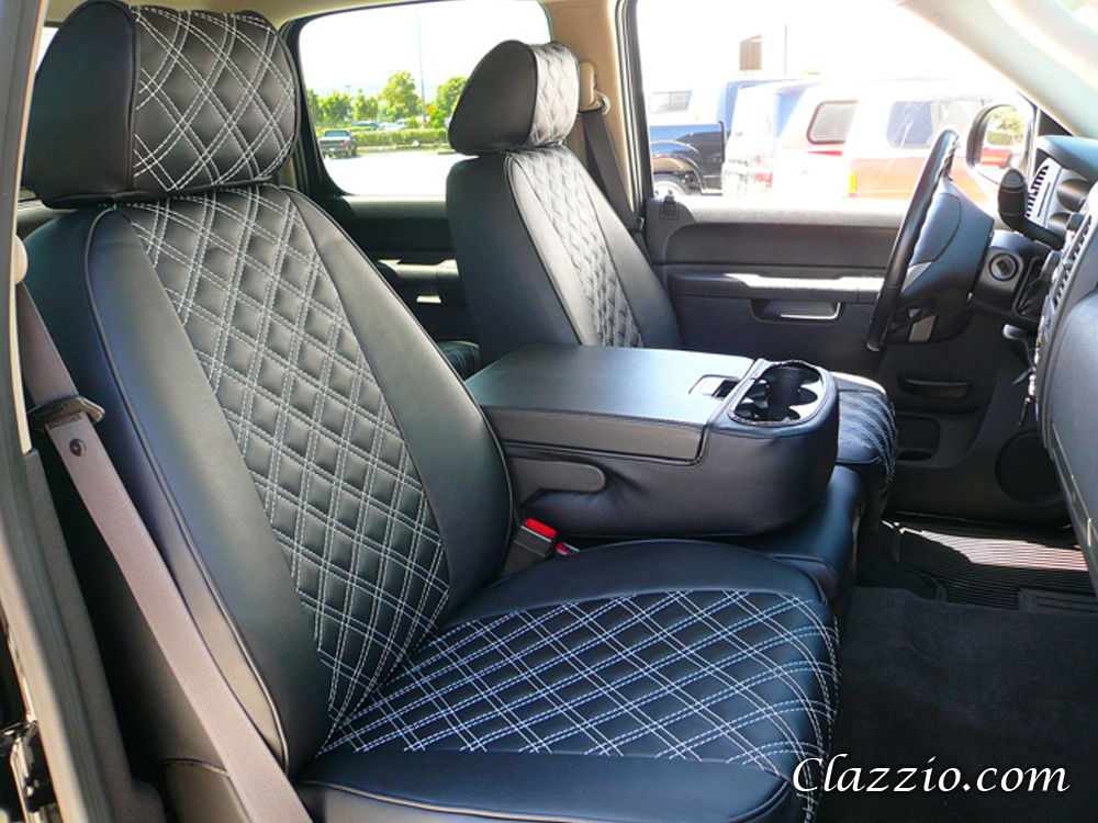 Chevy Silverado Clazzio Seat Covers - 2002 Chevy Silverado 1500 Extended Cab Front Seat Covers
